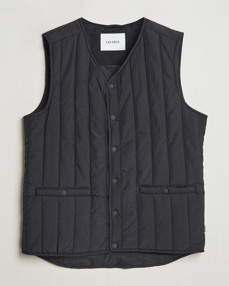 Herre | Vester | LES DEUX | Martin Nylon Paded Vest Black