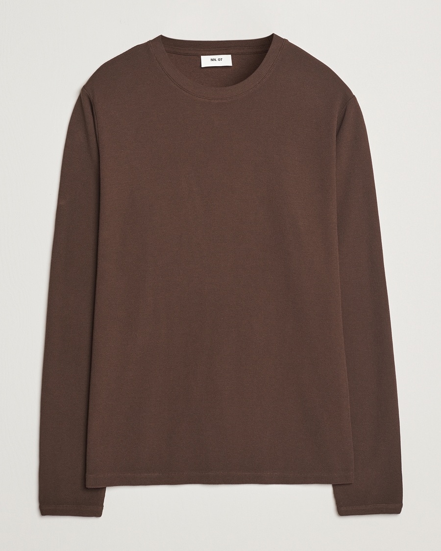 Herre | Pullovers rund hals | NN07 | Clive Knitted Sweater Demitasse Brown