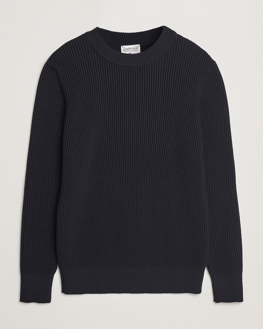 Herre | Klær | S.N.S. Herning | Fender Wool Crew Neck Navy Blue