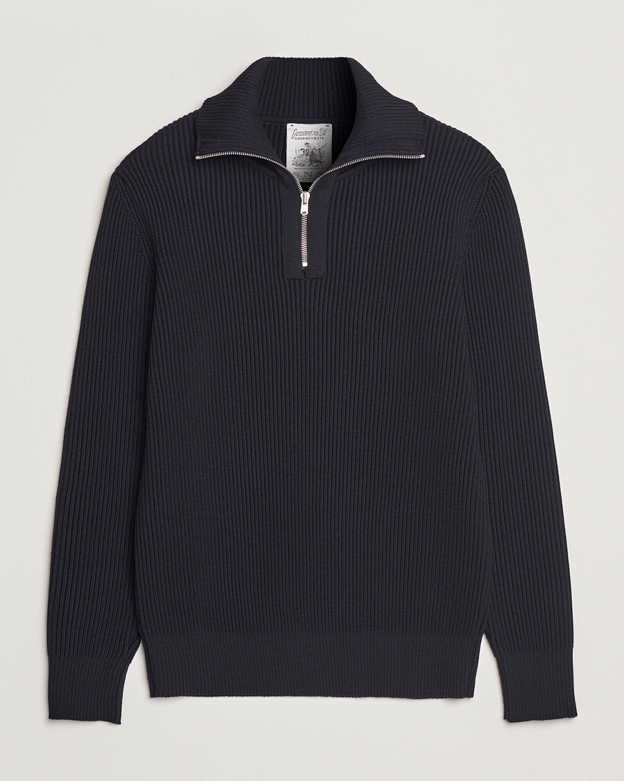 Herre | Half-zip | S.N.S. Herning | Fender Wool Half Zip Navy Blue