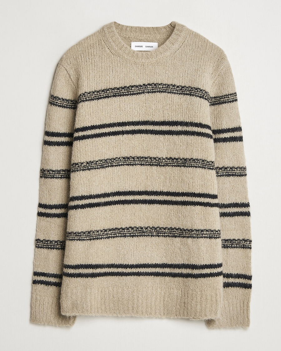 Herre | Tidsbegrenset sesongtilbud | Samsøe Samsøe | Arin Alpaca Striped Sweater Seneca Rock