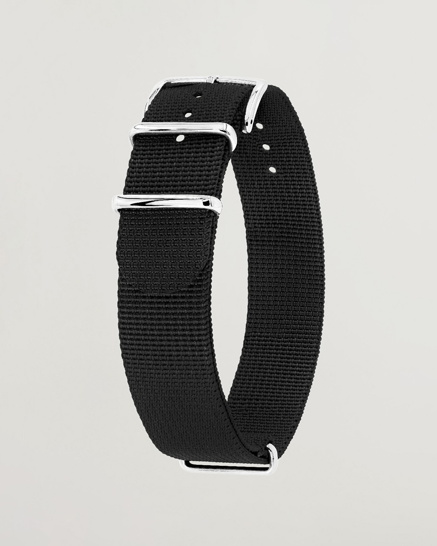 HIRSCH Rush Recycle Nato Watch Strap Black – Svart
