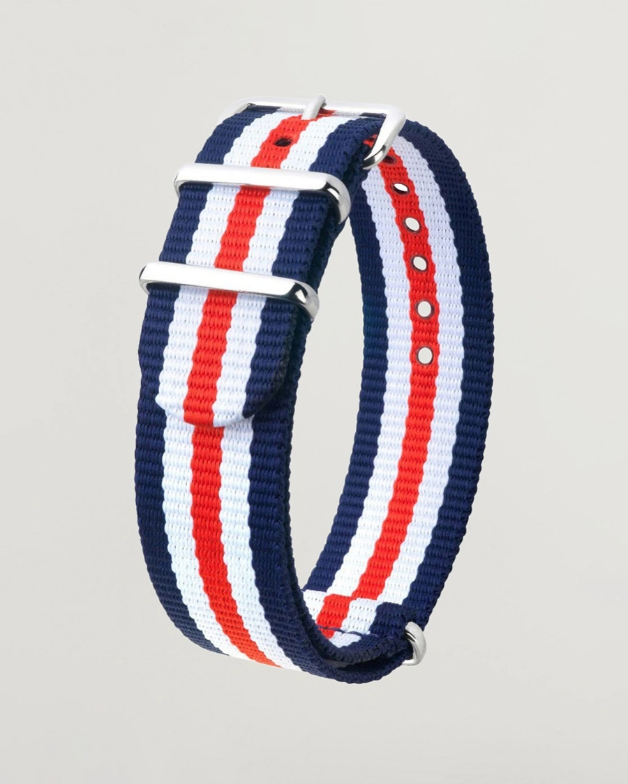 Herre | | HIRSCH | Rush Striped Nato Watch Strap