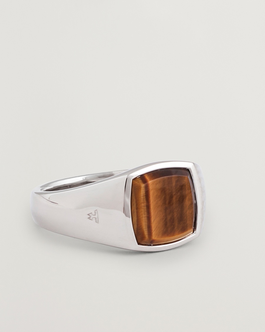 Tom Wood Kay Ring Tiger Eye – Sølv