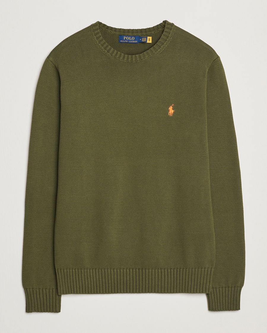Herre | | Polo Ralph Lauren | Cotton Crew Neck Sweater New Olive