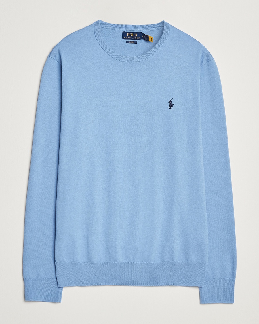 Herre | 20% salg | Polo Ralph Lauren | Cotton Crew Neck Sweater Sky Blue