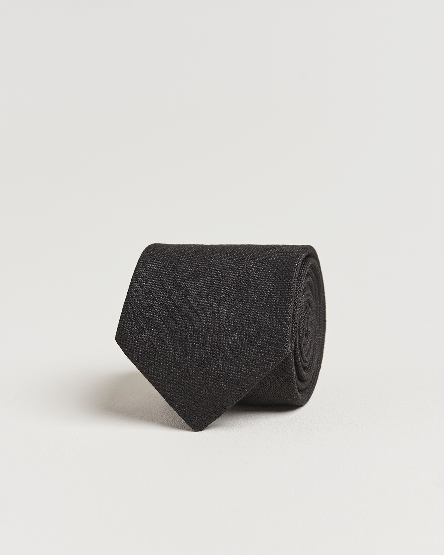 Herre | Assesoarer | Amanda Christensen | Hopsack Linen 8cm Tie Black
