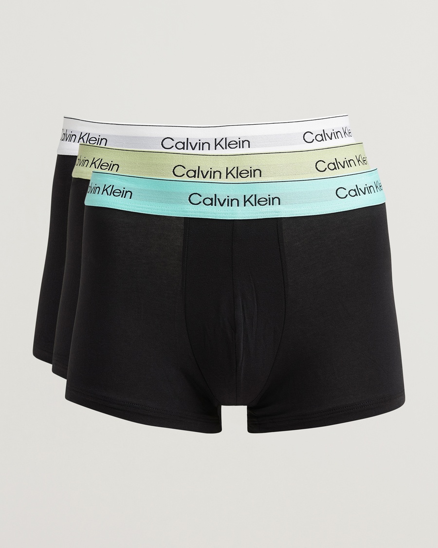 Herre | Calvin Klein | Calvin Klein | 3-Pack Icon Cotton Stretch Low Rise Trunk Black