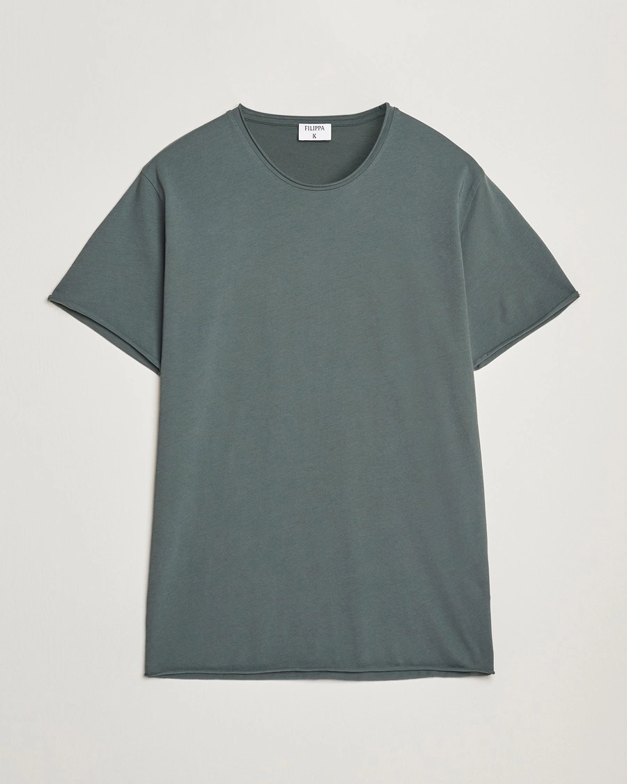 Herre | | Filippa K | Roll Neck Crew Neck T-Shirt Green Grey