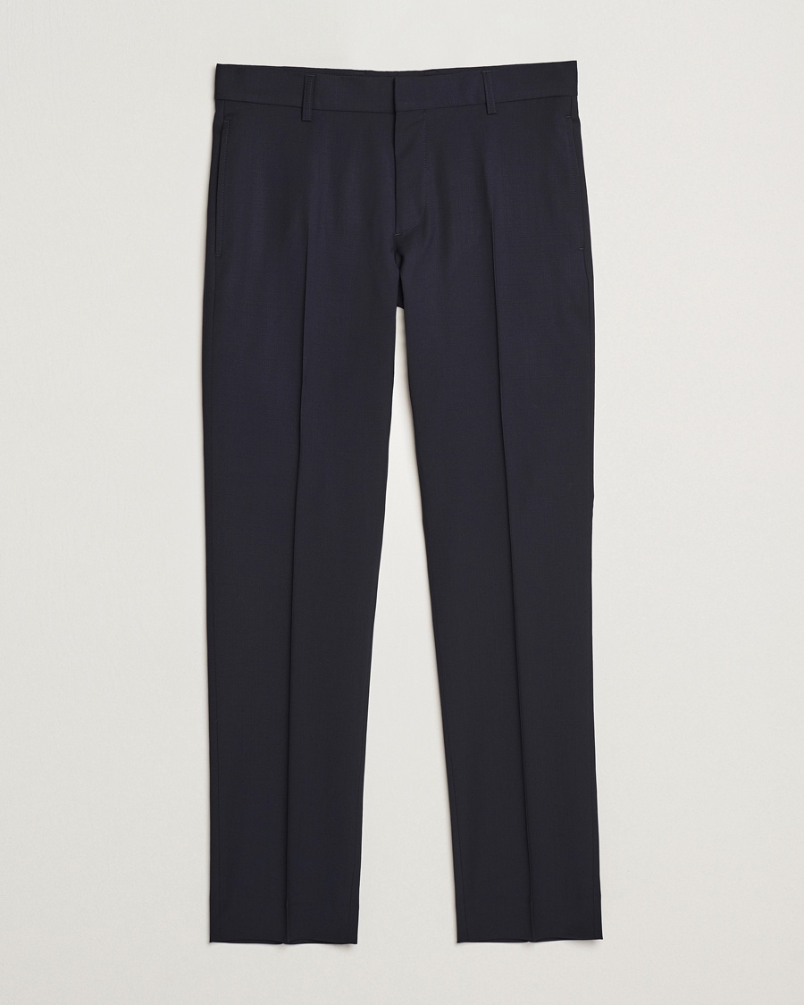 Herre | Dressbukser | Filippa K | Slim Wool Trousers Dark Navy