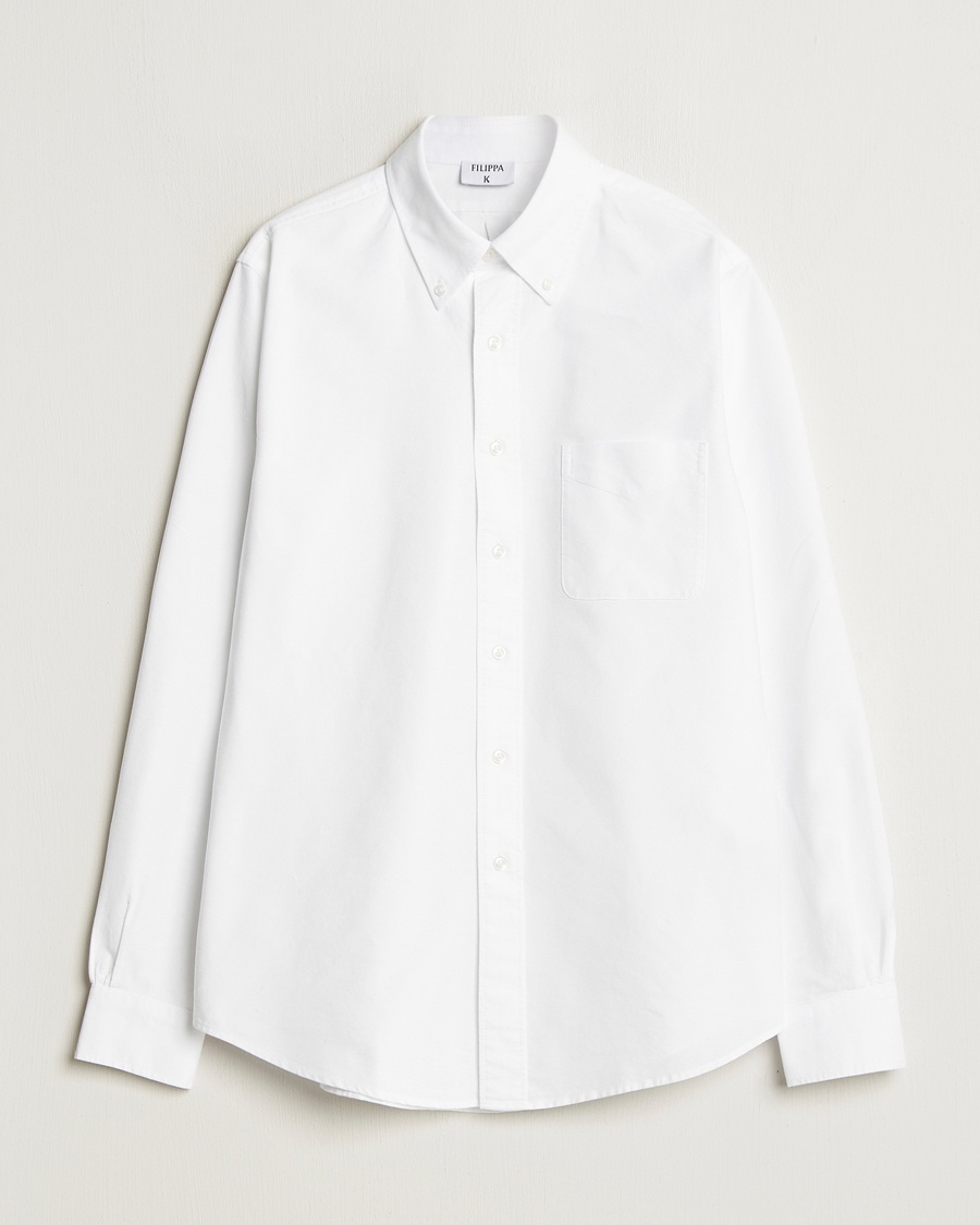 Herre | Wardrobe Basics | Filippa K | Slim Oxford Shirt White