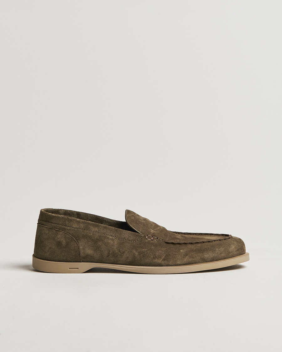 Herre | Loafers | John Lobb | Pace Unlined Loafers Olive