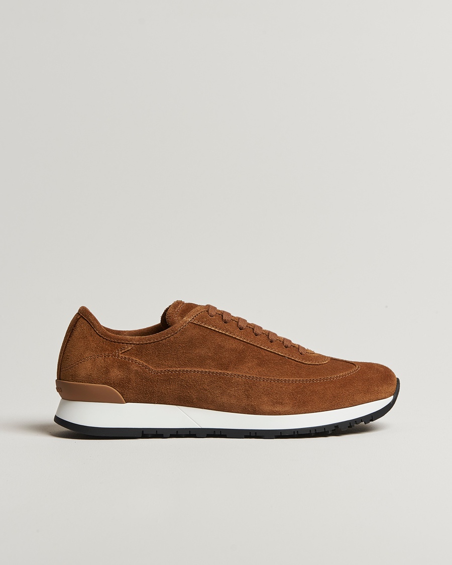 Herre | | John Lobb | Foundry Luxury Running Sneakers Tobacco