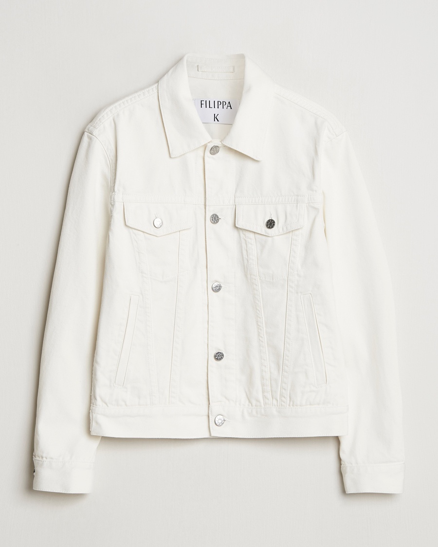 Herre | Jeansjakker | Filippa K | Classic Jean Jacket Ecru Wash