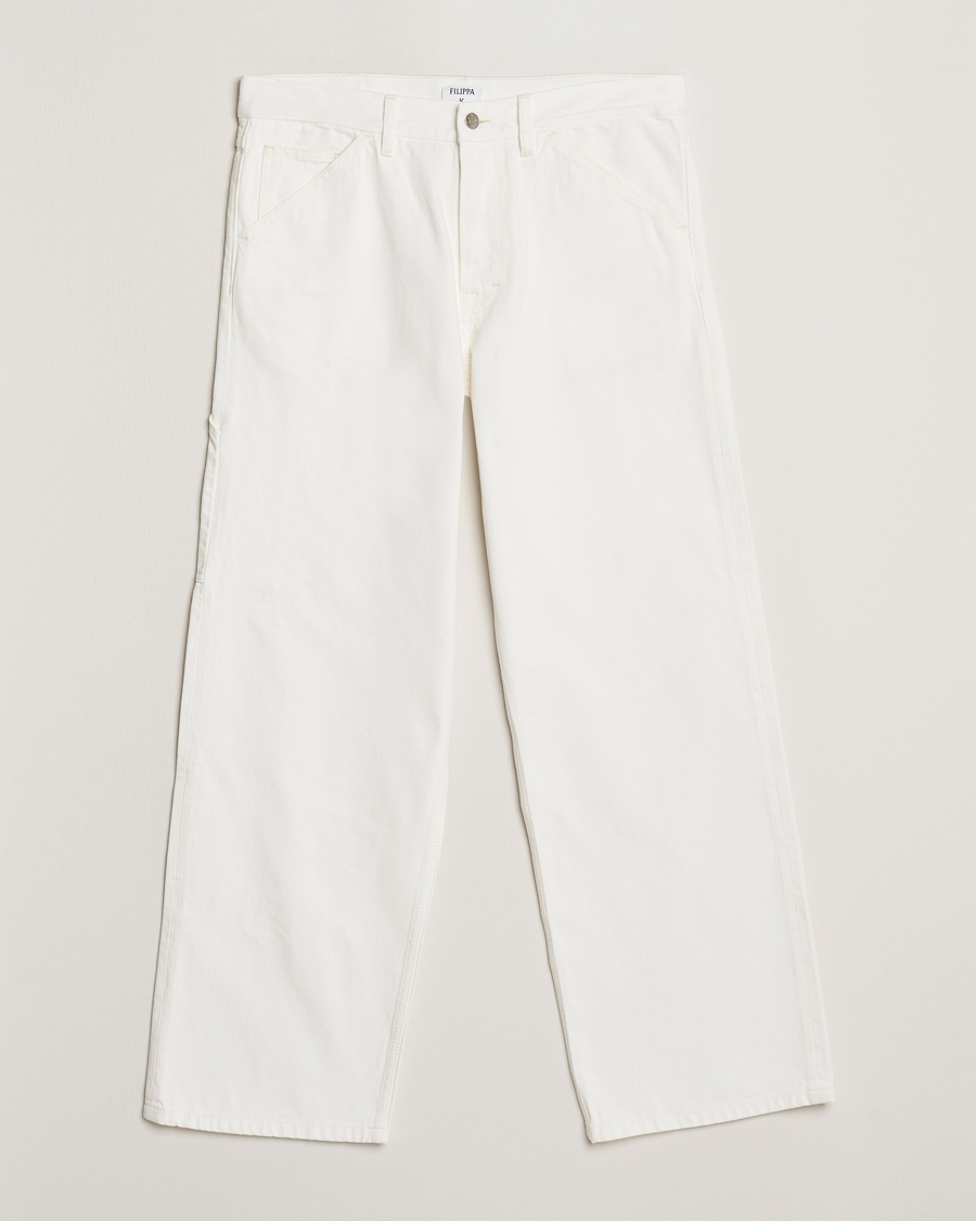 Herre | Business & Beyond - Casual | Filippa K | Baggy Jeans Ecru Wash