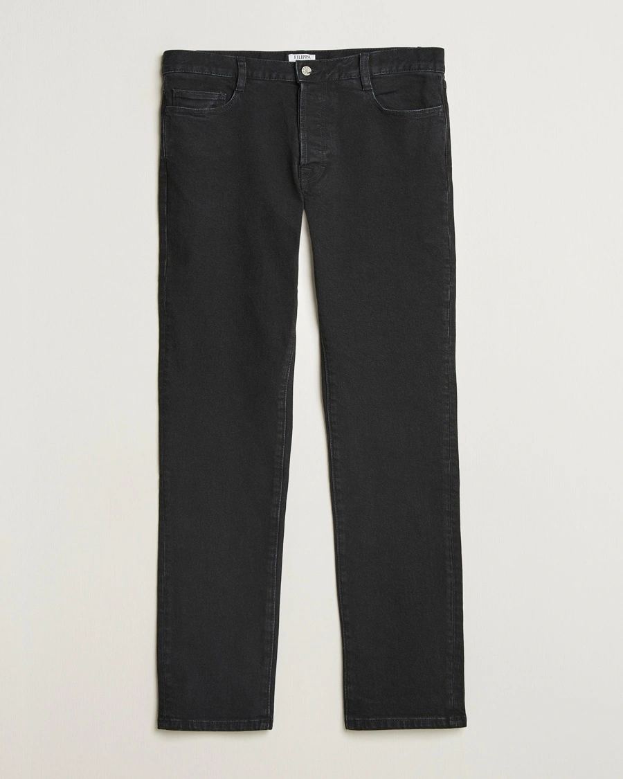 Herre | Svarte jeans | Filippa K | Slim Straight Jeans Washed Black