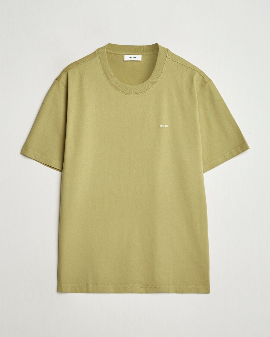 Herre | Lojalitetstilbud | NN07 | Adam Logo Crew Neck T-Shirt Evergreen