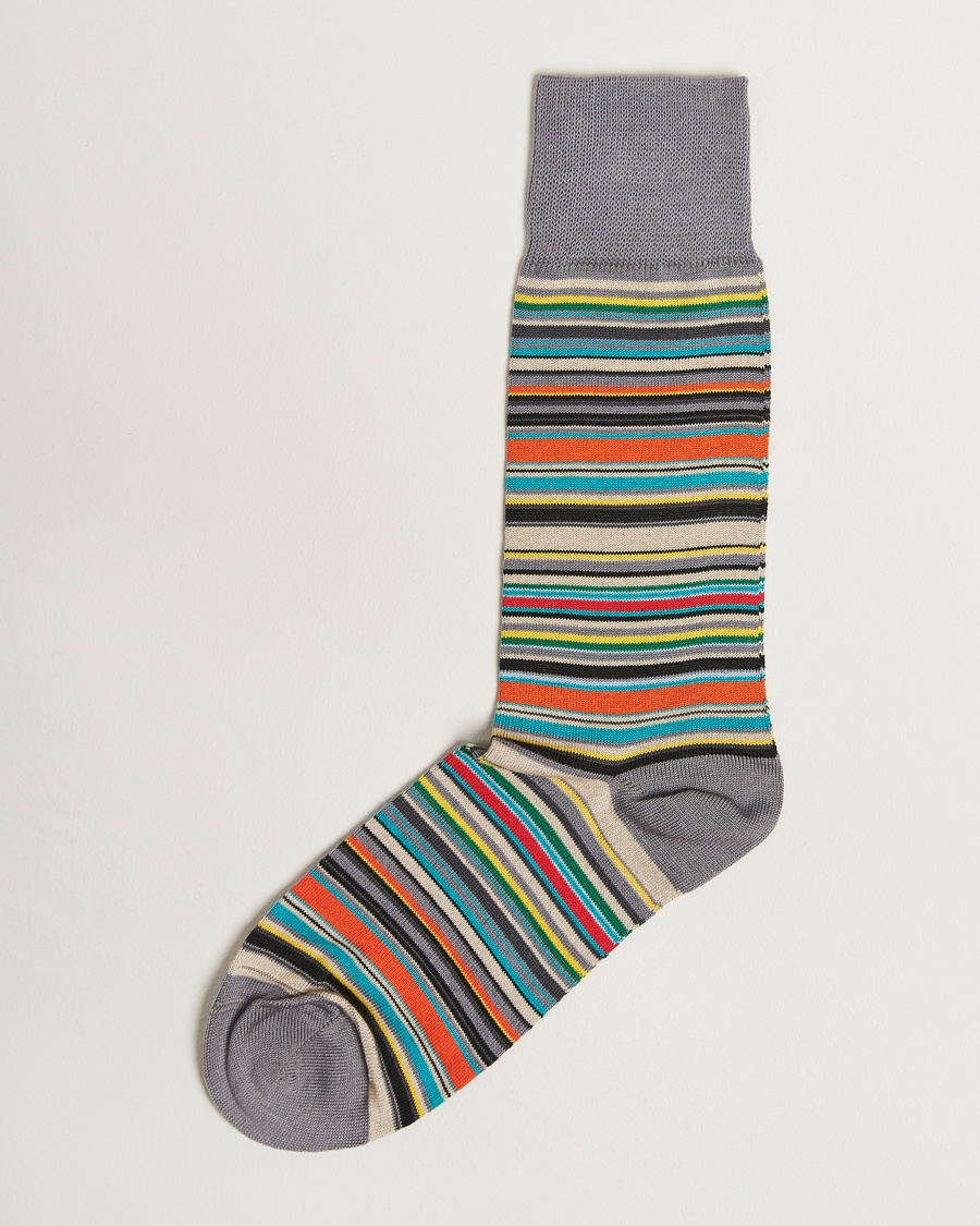 Paul Smith Mulitstripe Socks Grey – Flerfarget