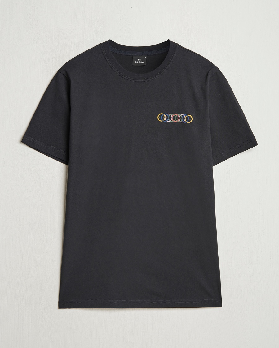 Herre | PS Paul Smith | PS Paul Smith | Multi Circles Crew Neck T-Shirt Black