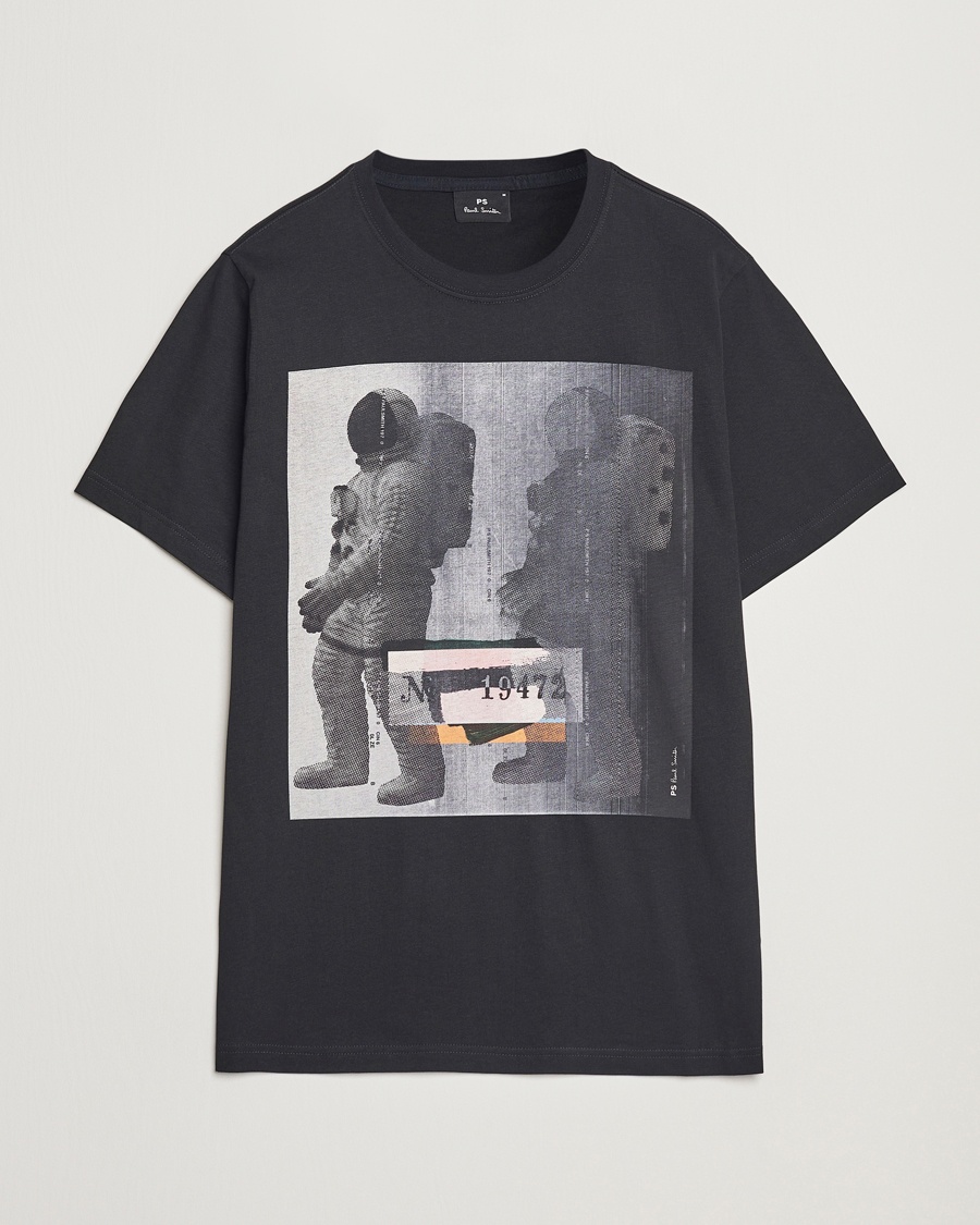 Herre | PS Paul Smith | PS Paul Smith | Astronaut Crew Neck T-Shirt Black