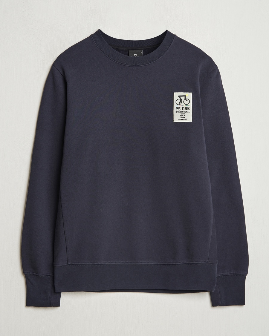 Herre | PS Paul Smith | PS Paul Smith | One Bike Crew Neck Sweatshirt Navy