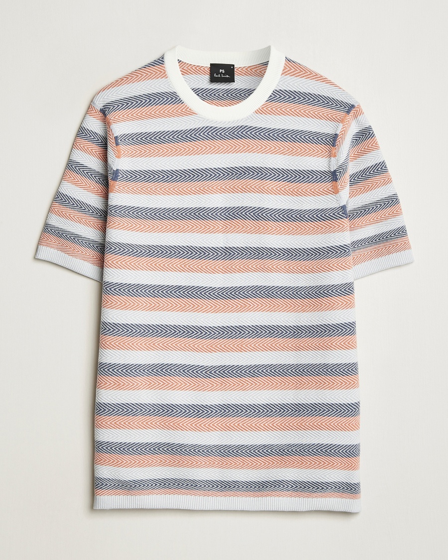Herre | PS Paul Smith | PS Paul Smith | Striped Knitted T-Shirt Multi