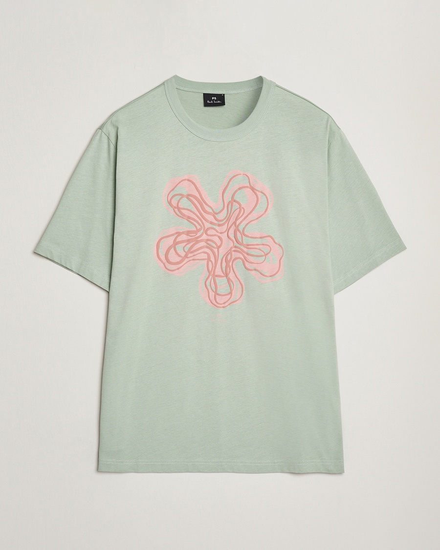 Herre | Tidsbegrenset sesongtilbud | PS Paul Smith | Yukka Printed T-Shirt Green