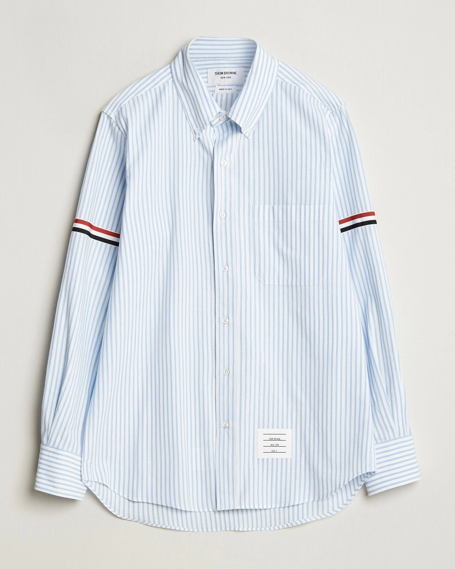 Herre | Casualskjorter | Thom Browne | Uniform Stripe Cotton Shirt Light Blue
