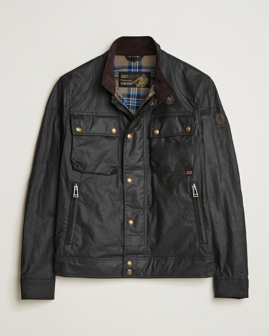 Belstaff Racemaster Waxed Jacket Black – Svart