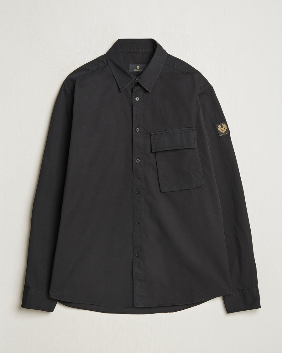 Belstaff Scale Cotton Pocket Shirt Black – Svart
