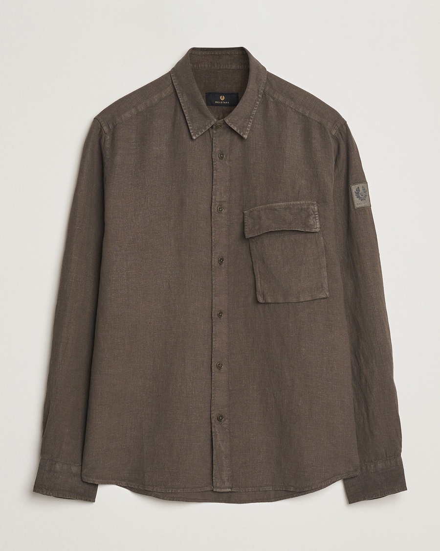 Herre | | Belstaff | Scale Linen Shirt Army