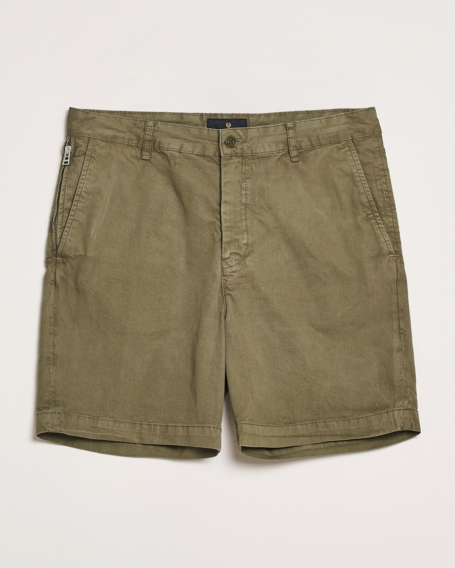 Herre | Shorts | Belstaff | Rally Cotton Shorts Surplus Green