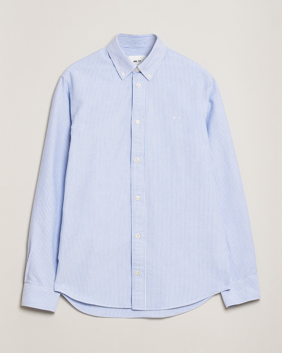 NN07 Colby Oxford Shirt Blue/White – Blå