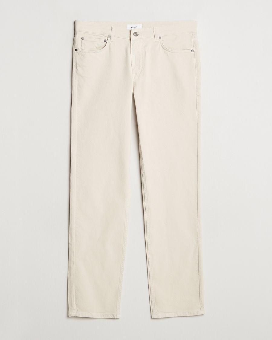 NN07 Tony 5-Pocket Pants Ivory – Hvit