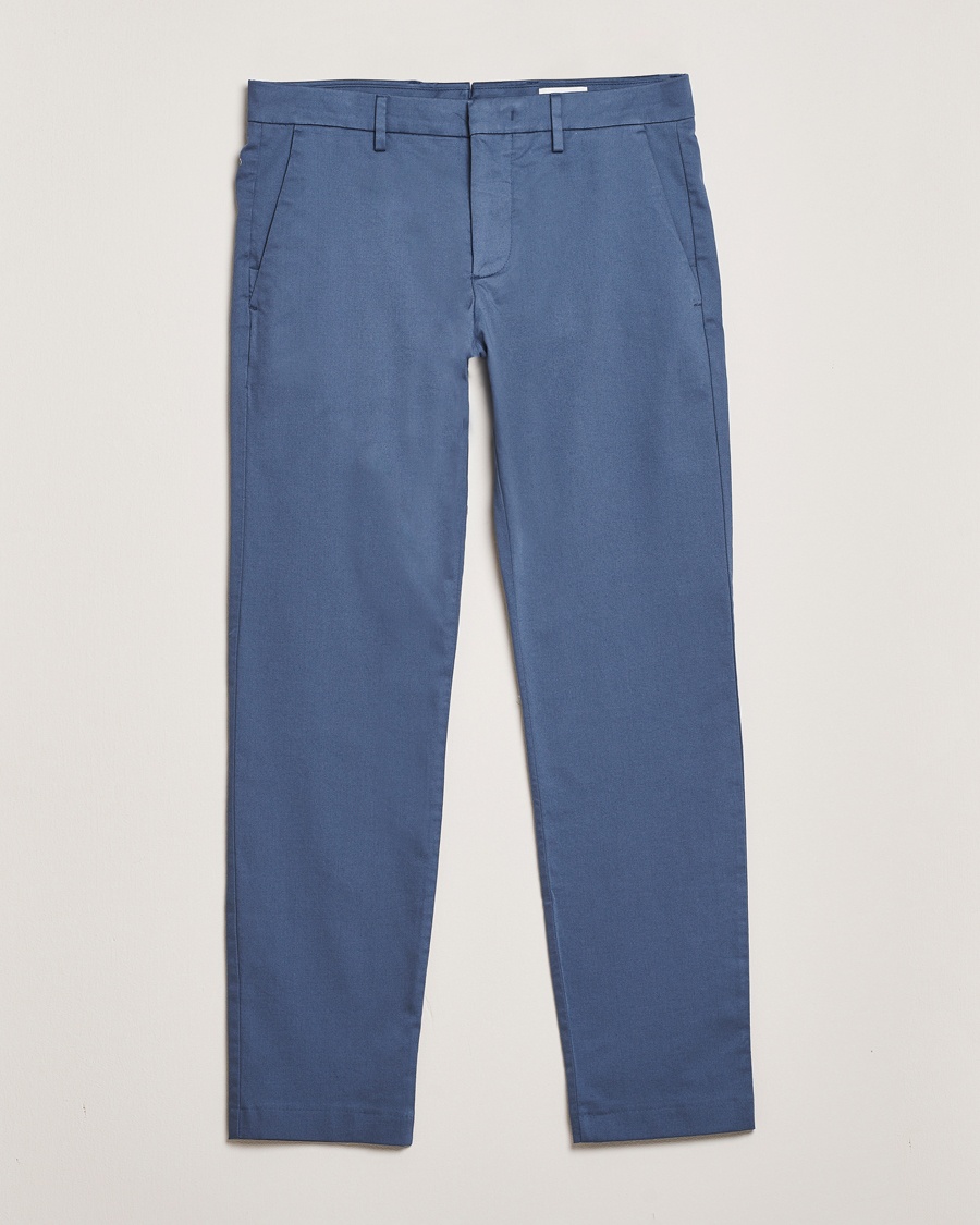Herre | Klær | NN07 | Theo Regular Fit Stretch Chinos Bering Blue