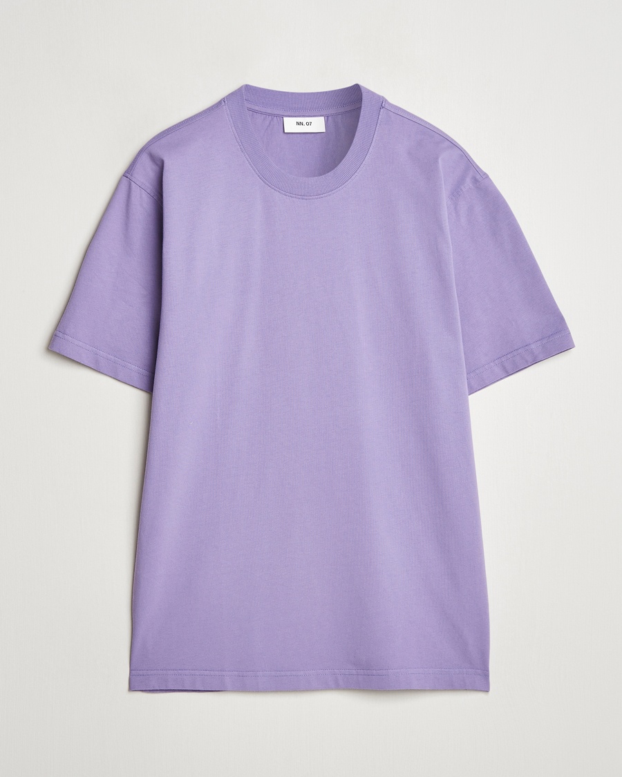 Herre | Klær | NN07 | Adam Pima Crew Neck T-Shirt Violette