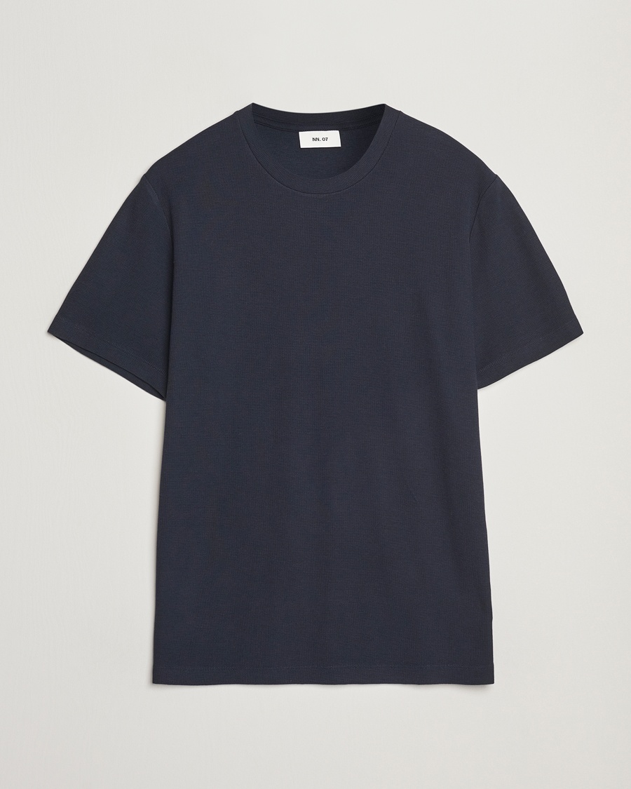 NN07 Clive Crew Neck T-Shirt Navy Blue – Blå
