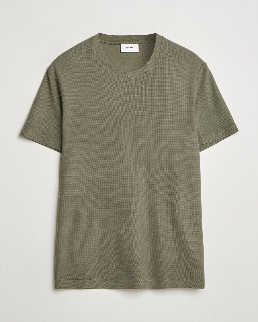 NN07 Clive Crew Neck T-Shirt Capers Green – Grønn