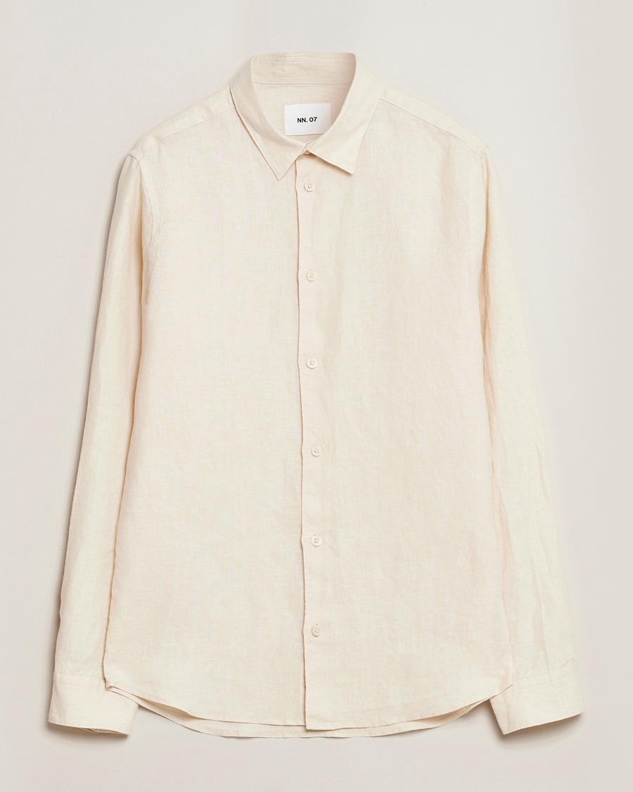 Herre | Business & Beyond - Casual | NN07 | Enzo Linen Shirt Ecru