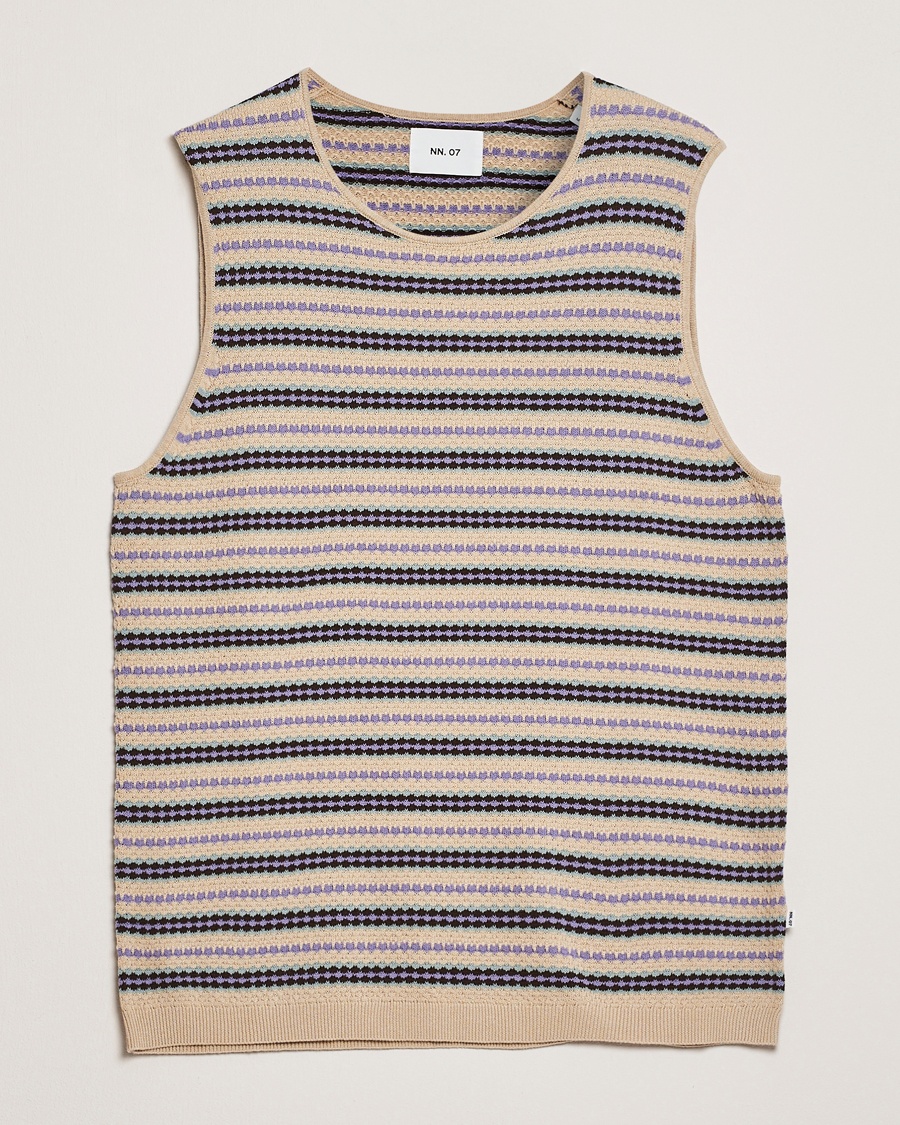 Herre | Gensere | NN07 | Bari Structured Slipover Multi Stripe