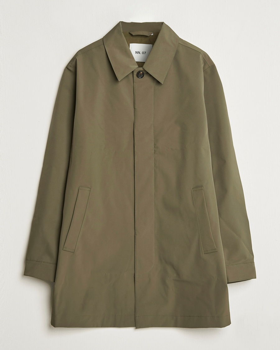 NN07 Kim Waterproof Car Coat Capers Green – Grønn