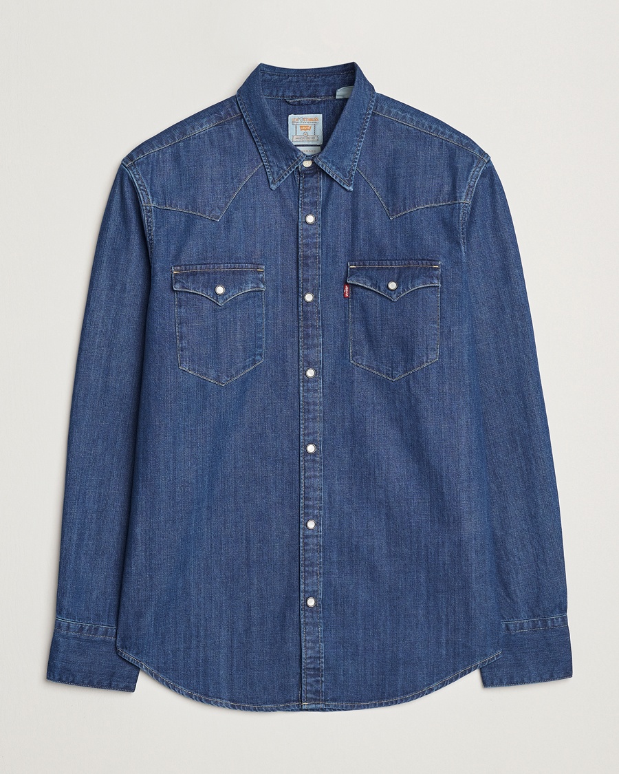 Levi's Barstow Western Standard Shirt Medium Blue – Blå