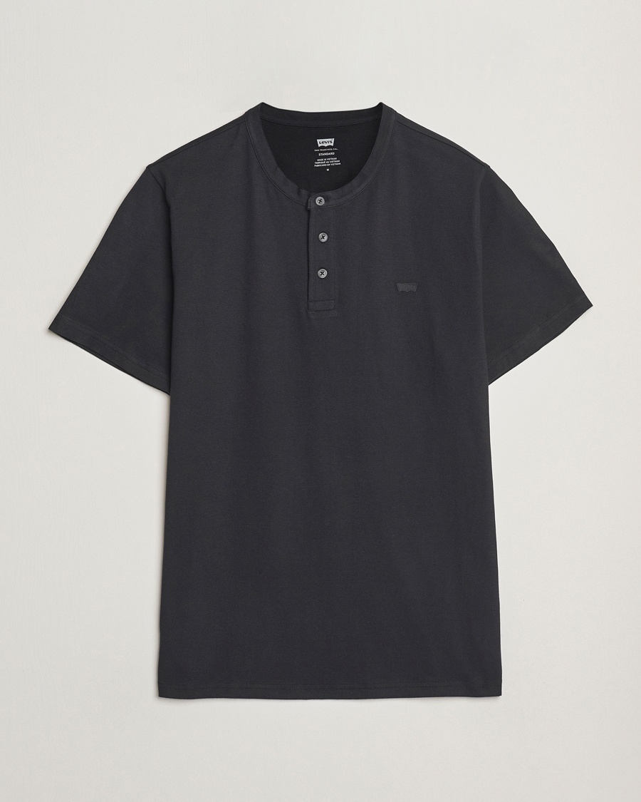 Herre | Levi's | Levi's | Short Sleeve Henley Mineral Black
