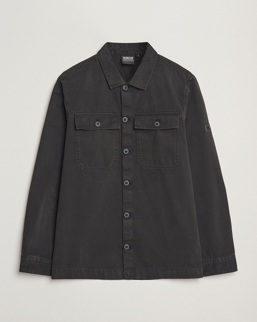 Barbour International Arlo Cotton Overshirt Black – Svart