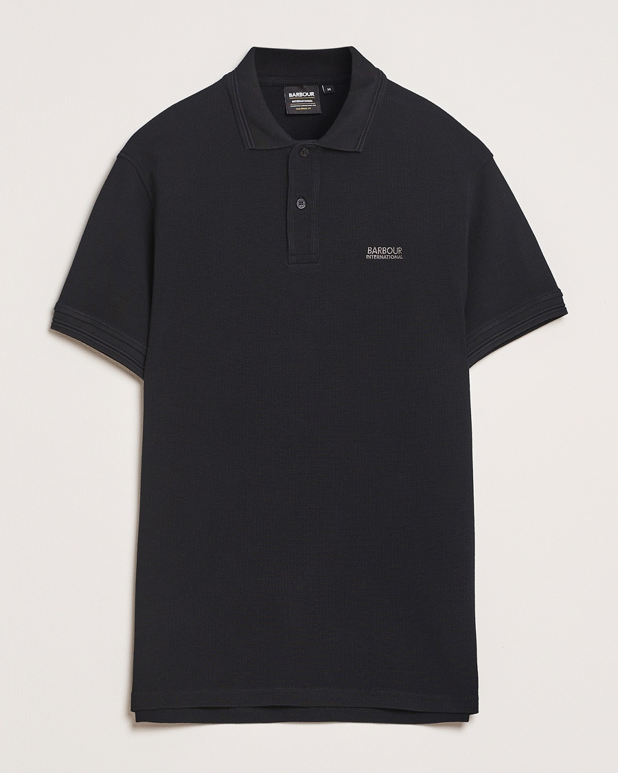 Herre | Pikéer | Barbour International | Charlie Textured Polo Black