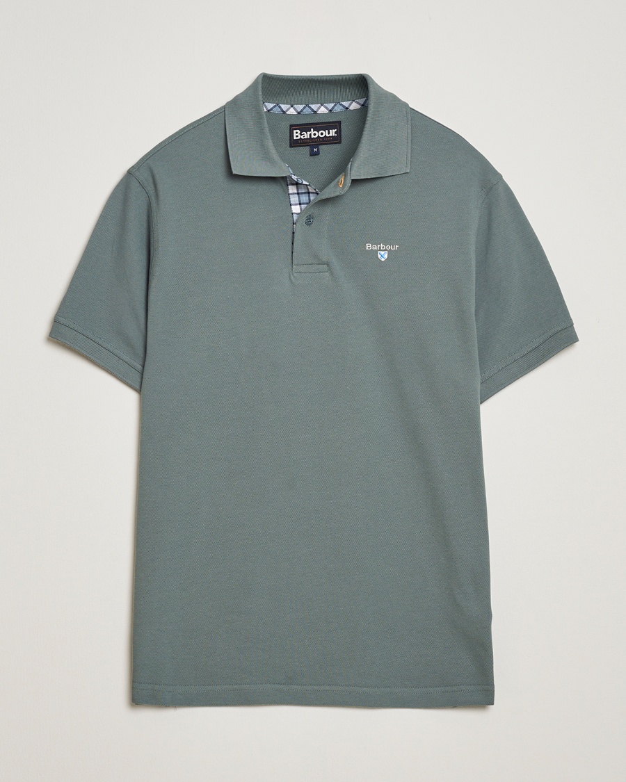 Barbour Lifestyle Tartan Pique Polo Vintage Teal – Grønn