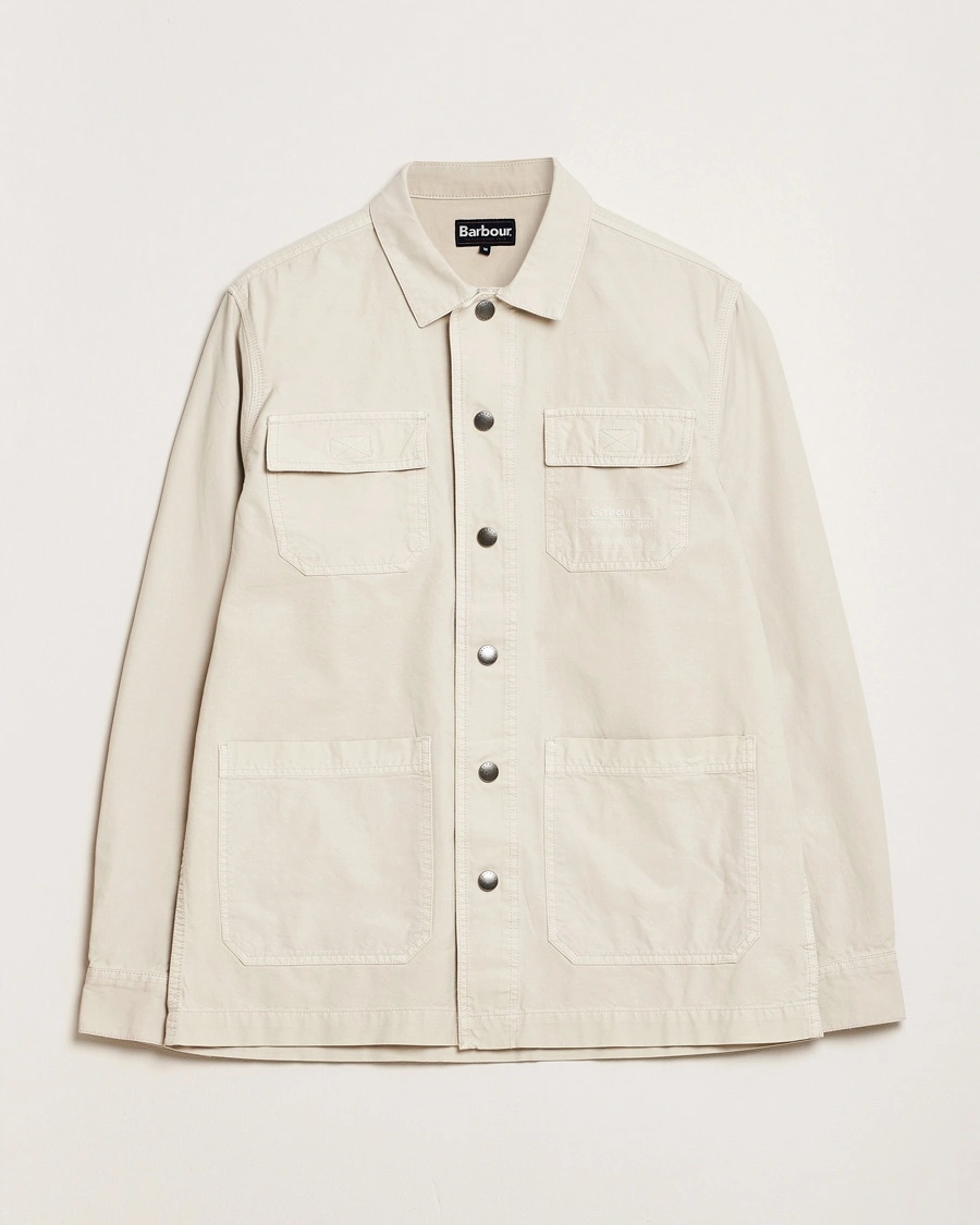 Herre | Overshirts | Barbour Lifestyle | Grindle Cargo Relaxed Overshirt Oatmeal