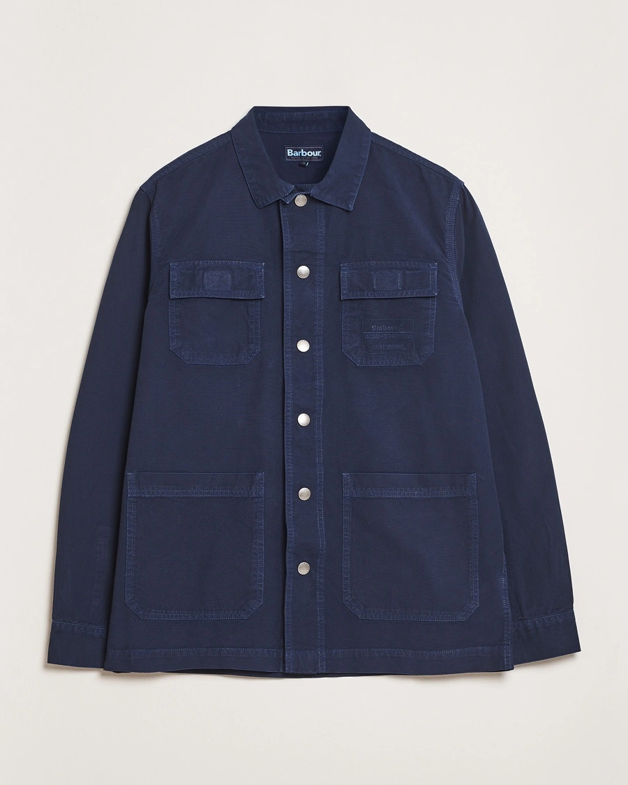 Herre | Overshirts | Barbour Lifestyle | Grindle Cargo Relaxed Overshirt Navy