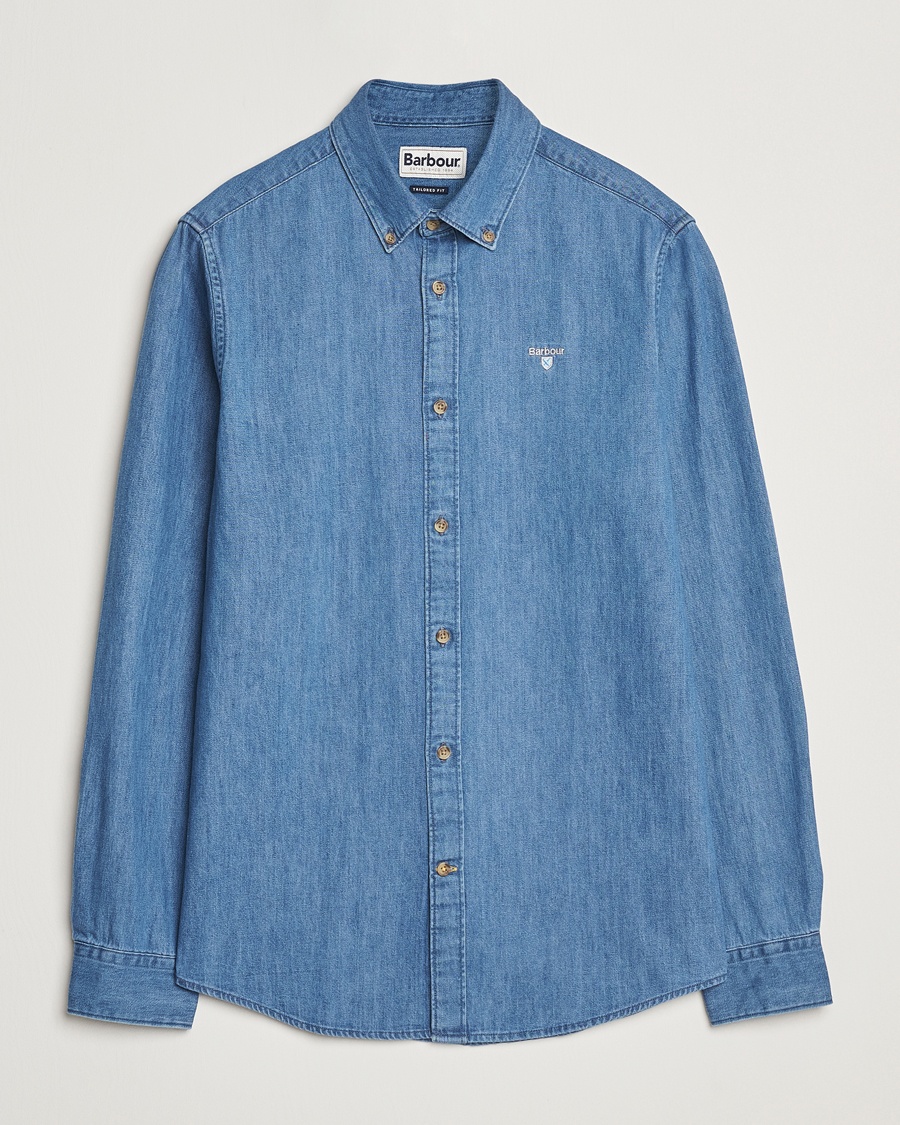 Barbour Lifestyle Chambray Crest Shirt Chambray – Blå