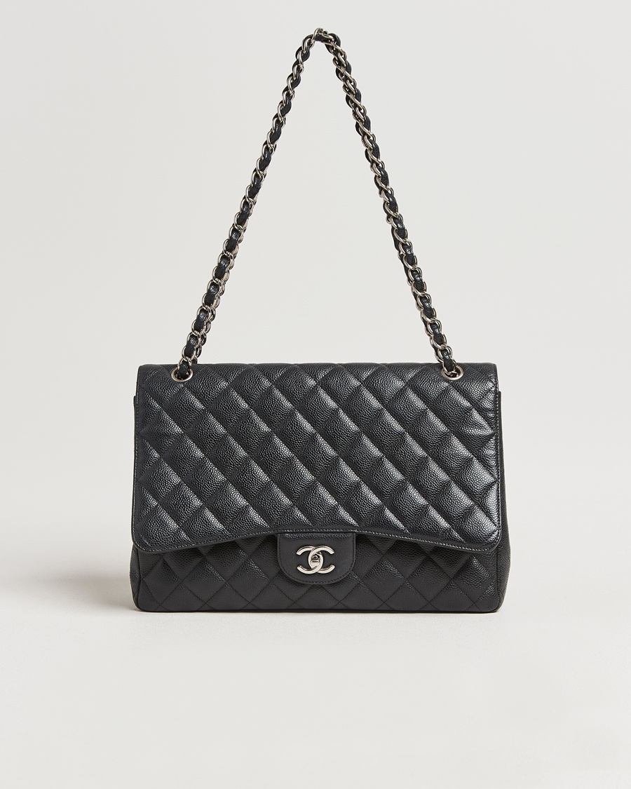 Herre | | Chanel Pre-Owned | Classic Single Flap Maxi Black Caviar